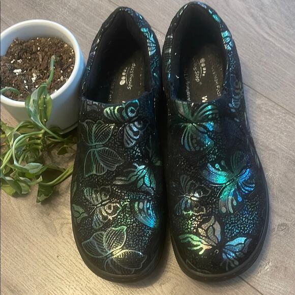 SPRING Step size 11 woman's Floral Slip-On professional clogs Shoes - Picture 1 of 7